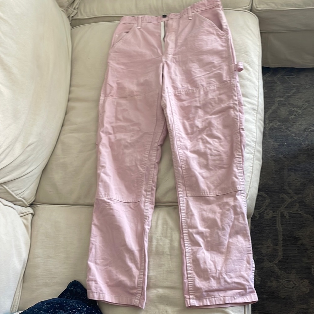 Pink carpenter pants